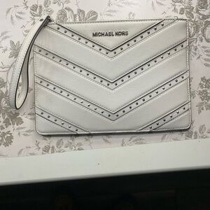 White Michael Kors Clutch